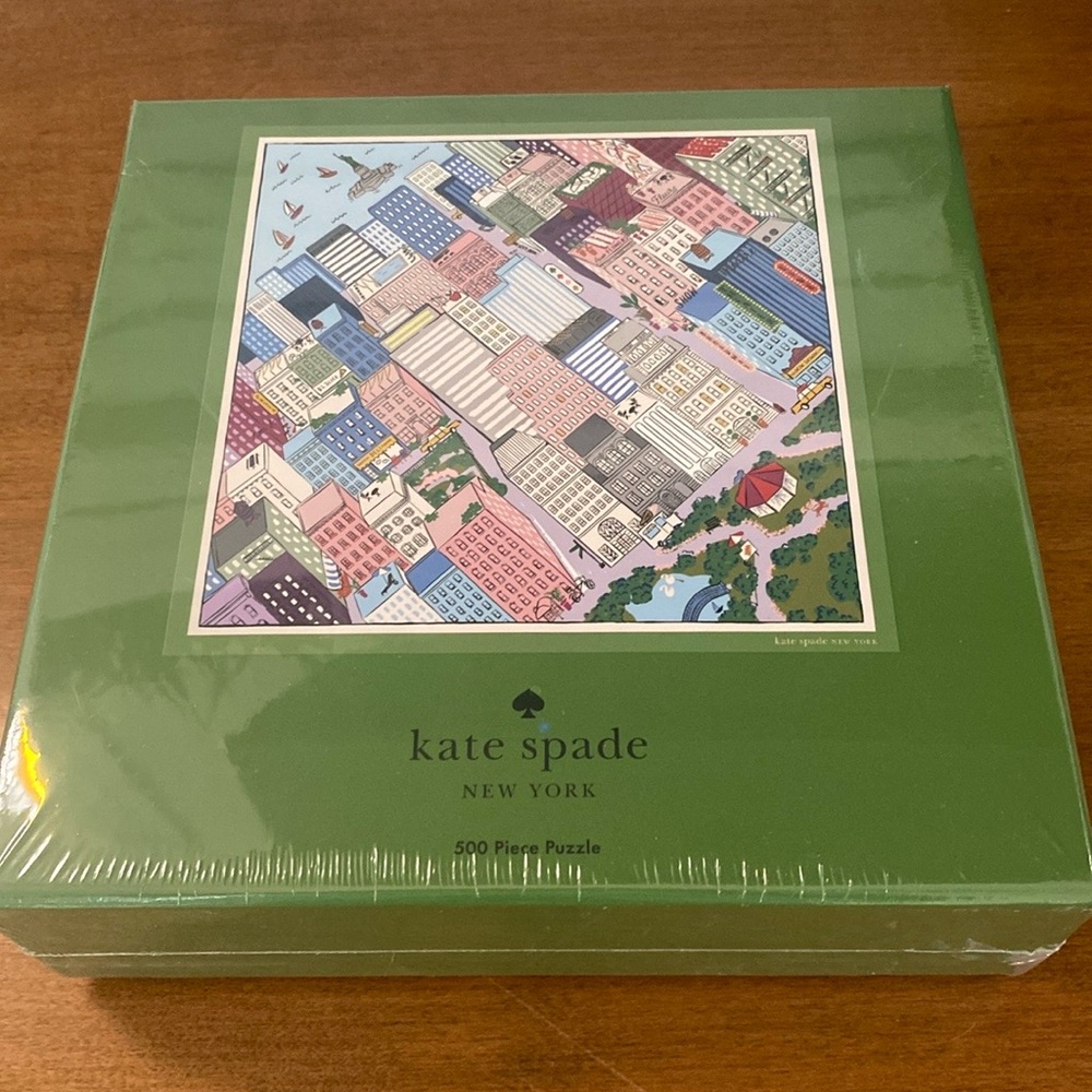 Sealed KATE SPADE NYC MAP PUZZLE :NIB AERIAL NYC MAP (NEW) 500 PIECES
